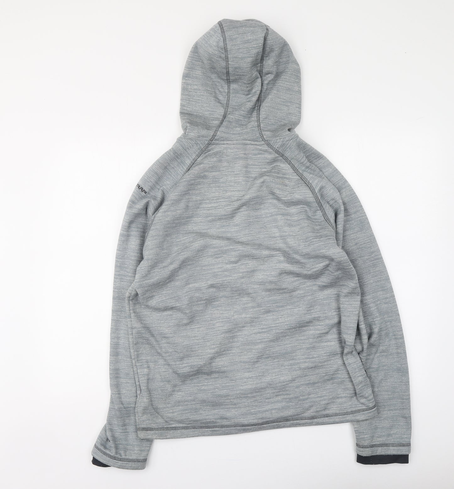 Trespass Mens Grey Polyester Full Zip Hoodie Size S