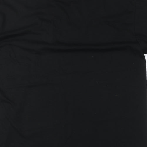 PRETTYLITTLETHING Womens Black Polyester Basic T-Shirt Size M Round Neck - Calabasas