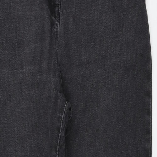 NEXT Womens Grey Cotton Skinny Jeans Size 10 L27 in Regular Button