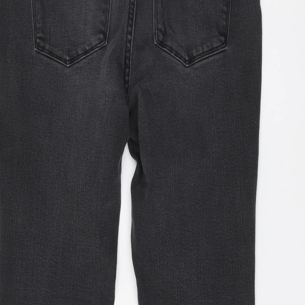 NEXT Womens Grey Cotton Skinny Jeans Size 10 L27 in Regular Button