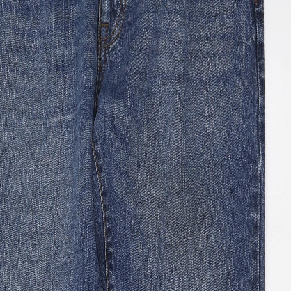 NEXT Mens Blue Cotton Skinny Jeans Size 32 L32 in Regular Button