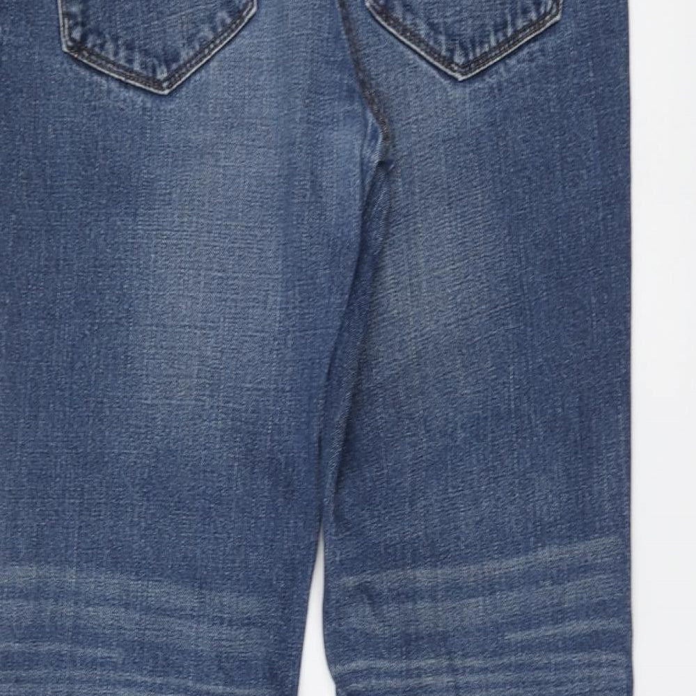 NEXT Mens Blue Cotton Skinny Jeans Size 32 L32 in Regular Button
