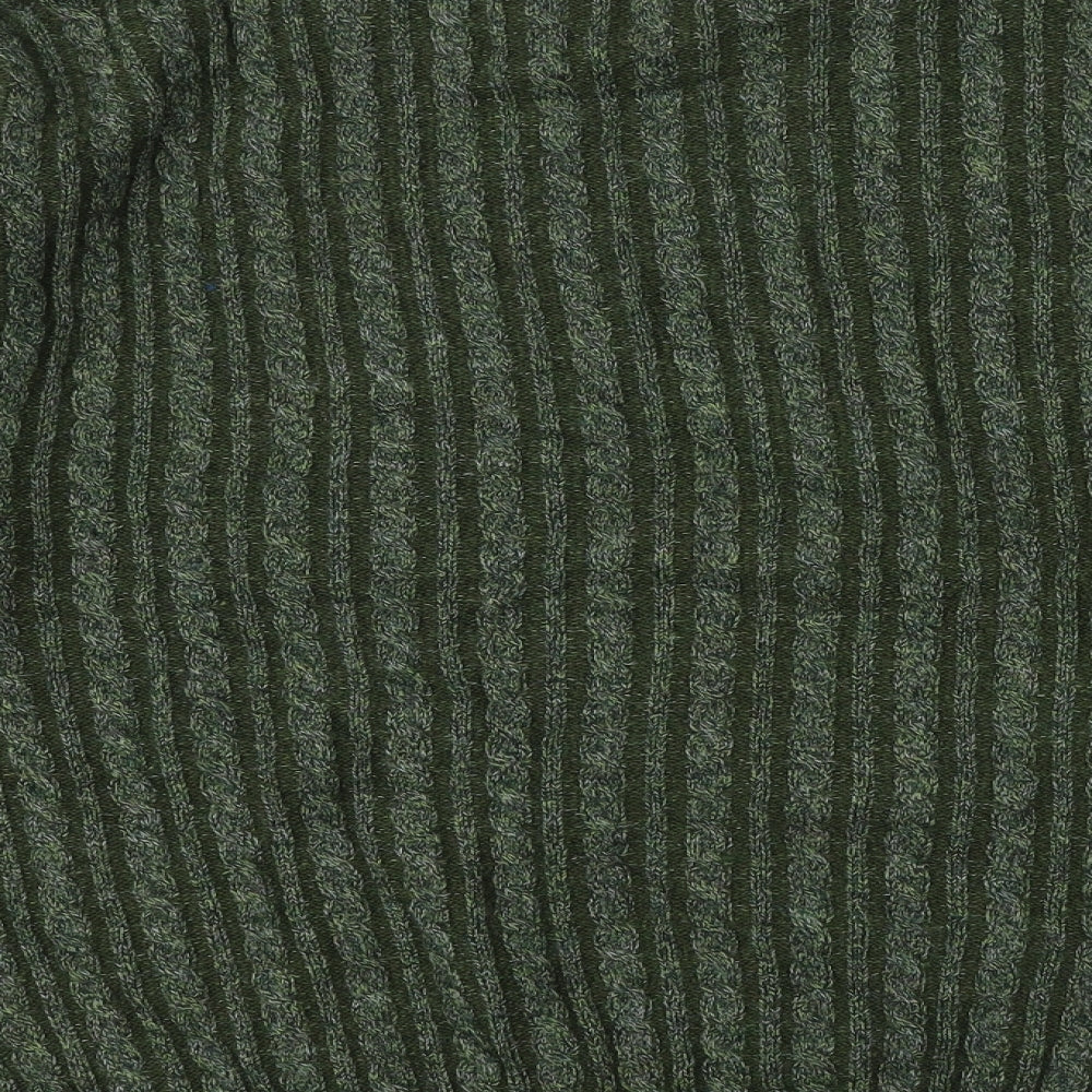 Winterbeck Mens Green Round Neck Acrylic Pullover Jumper Size L