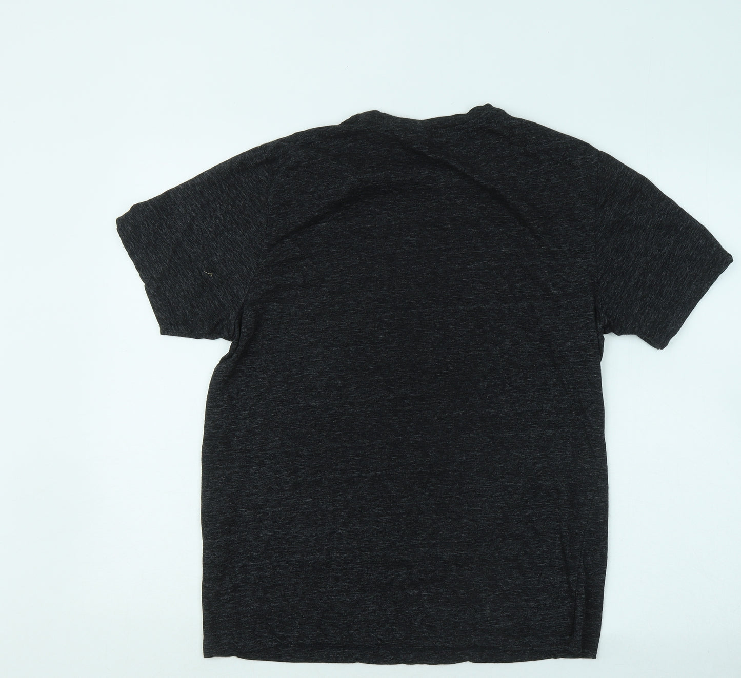 Jim Beam Mens Grey Cotton T-Shirt Size M Round Neck - Kentucky Straight Bourbon Whiskey