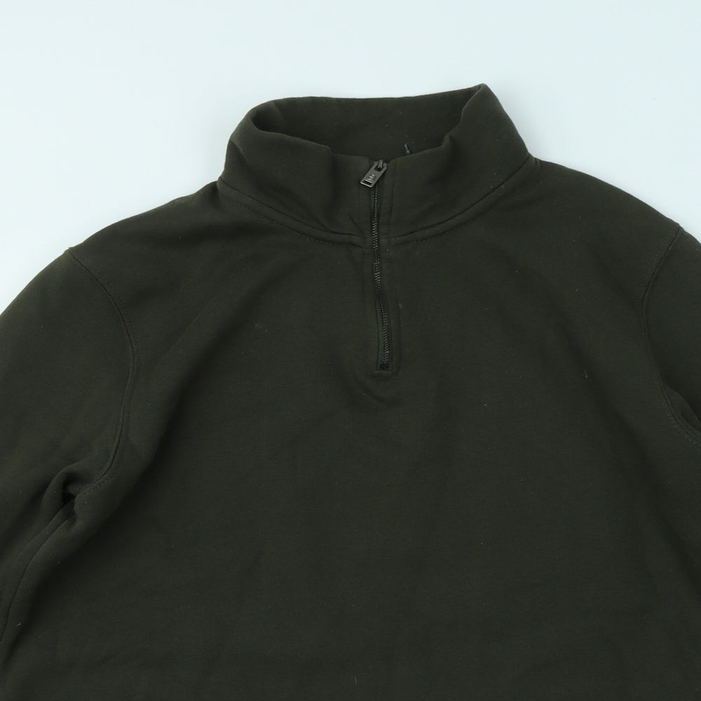 Burton Mens Green Cotton Pullover Sweatshirt Size M