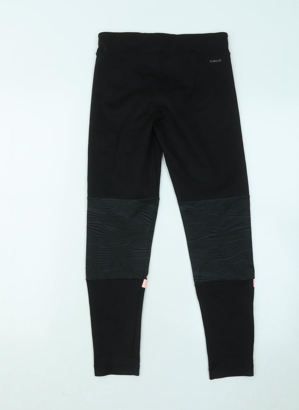 adidas Girls Black Polyester Jogger Trousers Size 11-12 Years Regular - Leggings
