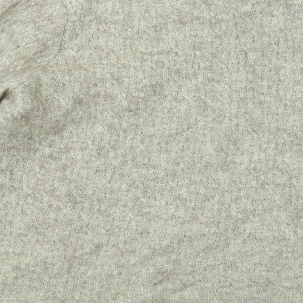 Coastline Womens Beige Round Neck Acrylic Pullover Jumper Size XL