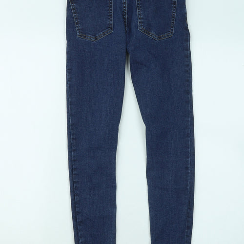 Diverse Womens Blue Cotton Skinny Jeans Size 6 L26 in Regular Zip