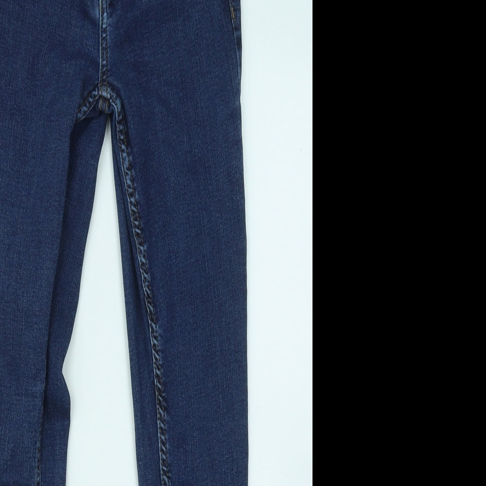 Diverse Womens Blue Cotton Skinny Jeans Size 6 L26 in Regular Zip