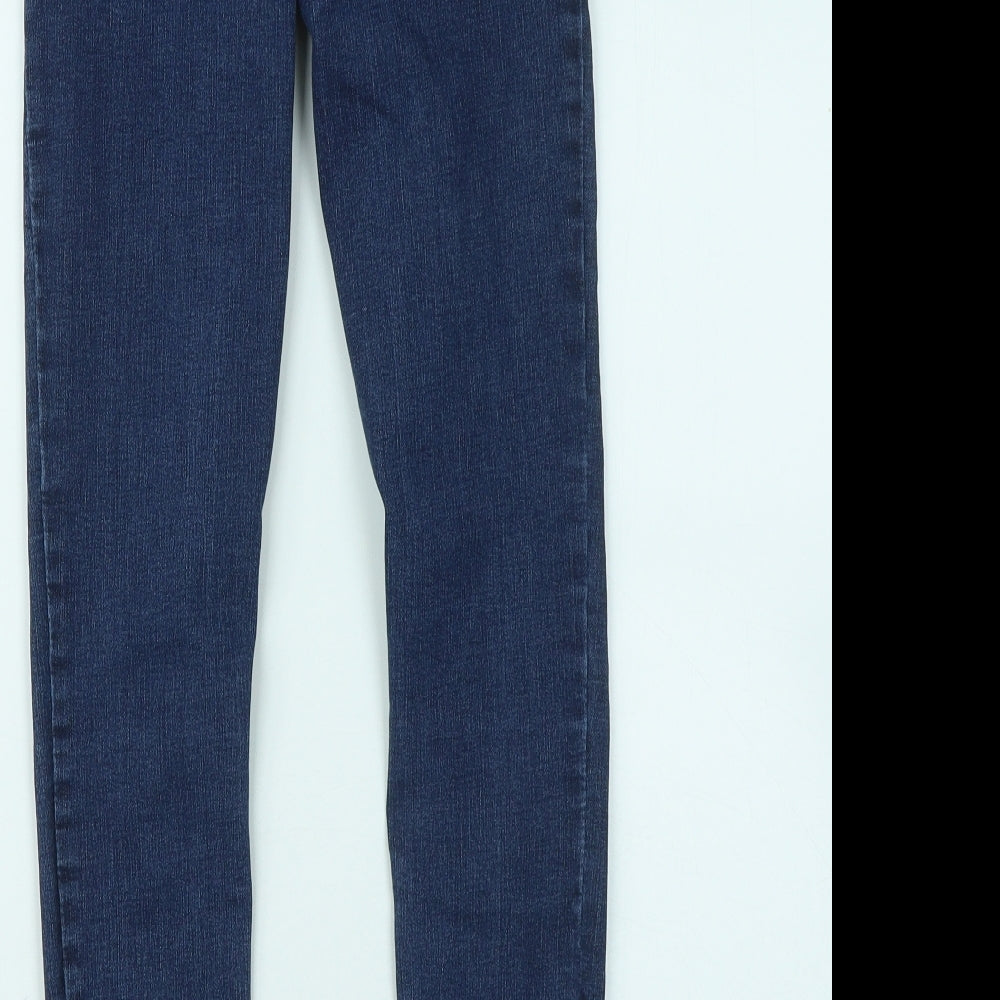 Diverse Womens Blue Cotton Skinny Jeans Size 6 L26 in Regular Zip
