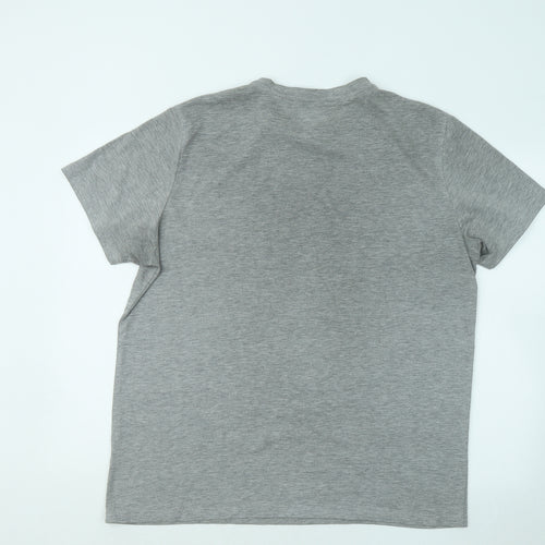 George Mens Grey Cotton T-Shirt Size XL Round Neck - Star Wars