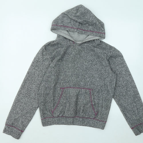 Dunnes Stores Womens Grey Cotton Pullover Hoodie Size S Pullover