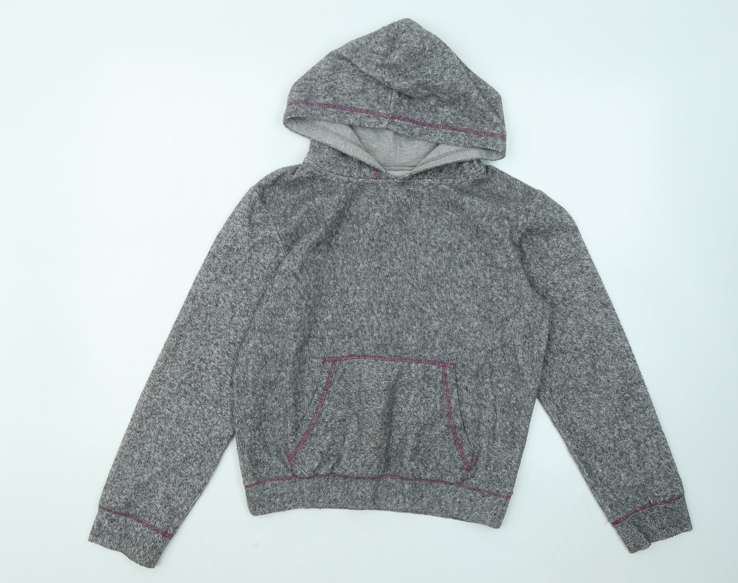 Dunnes Stores Womens Grey Cotton Pullover Hoodie Size S Pullover