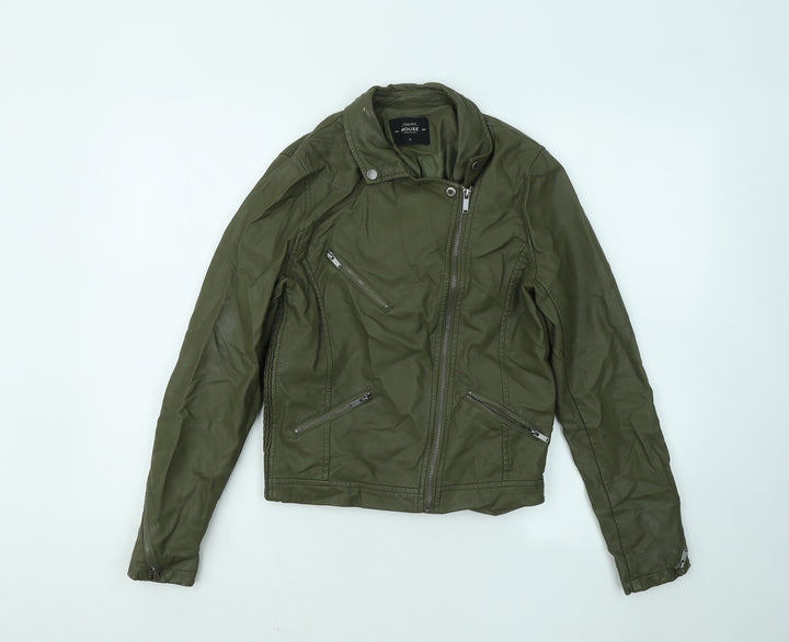 House Womens Green Jacket Size S Zip