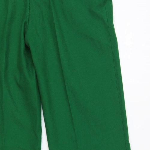 Zara Womens Green Polyester Dress Pants Trousers Size L L32 in Regular Zip