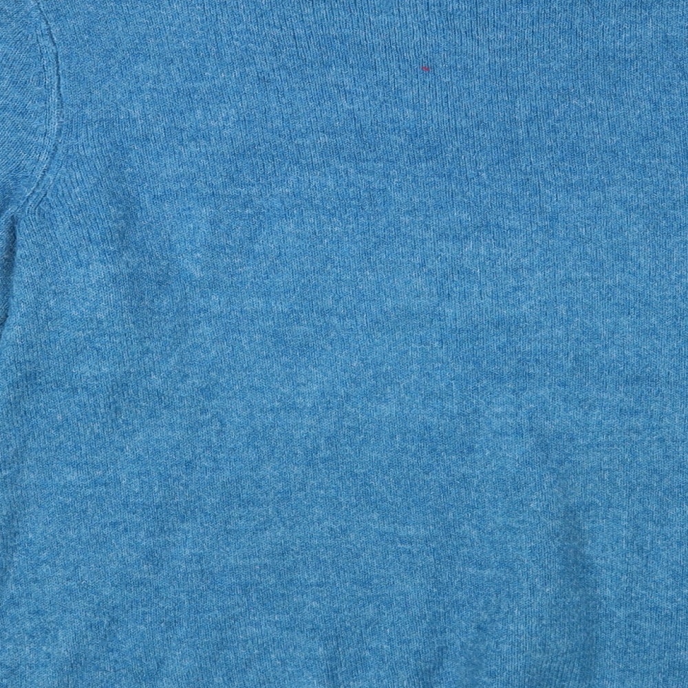Gap Womens Blue Crew Neck Acrylic Pullover Jumper Size M
