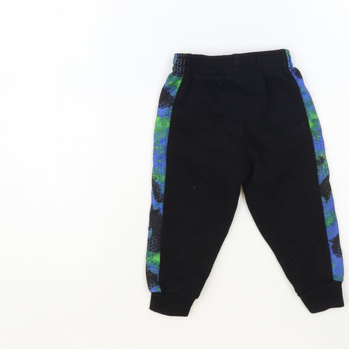 Nike Baby Black Geometric Cotton Jogger Trousers Size 18 Months Pullover