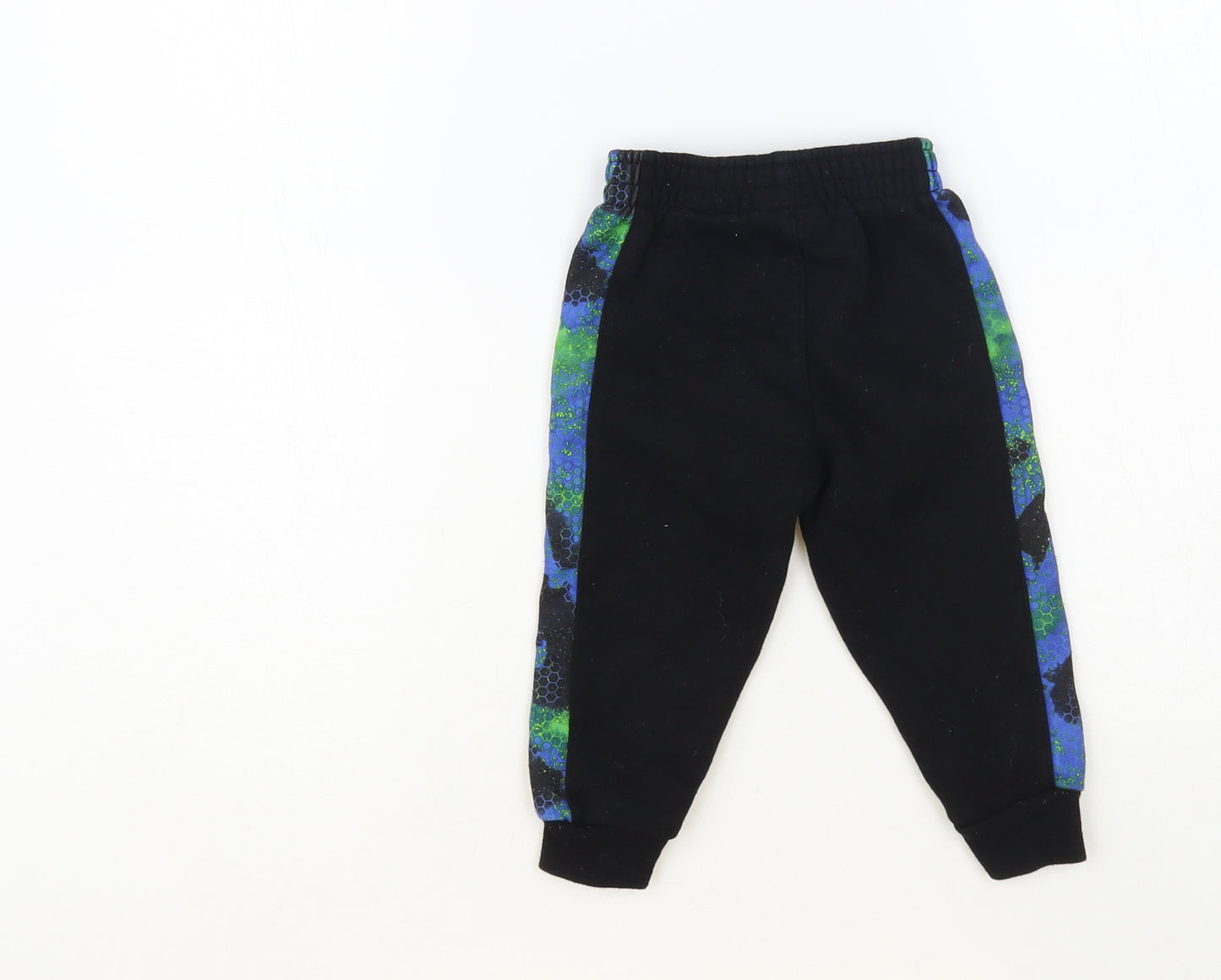 Nike Baby Black Geometric Cotton Jogger Trousers Size 18 Months Pullover