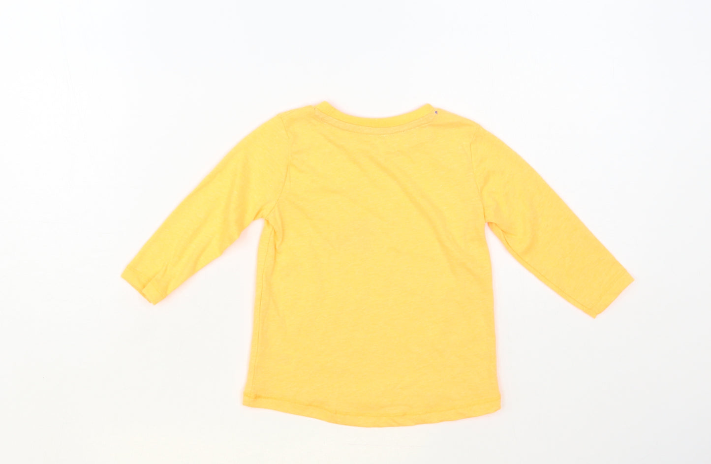 Dunnes Stores Baby Orange Polyester Pullover T-Shirt Size 9-12 Months Crew Neck Pullover - Digger