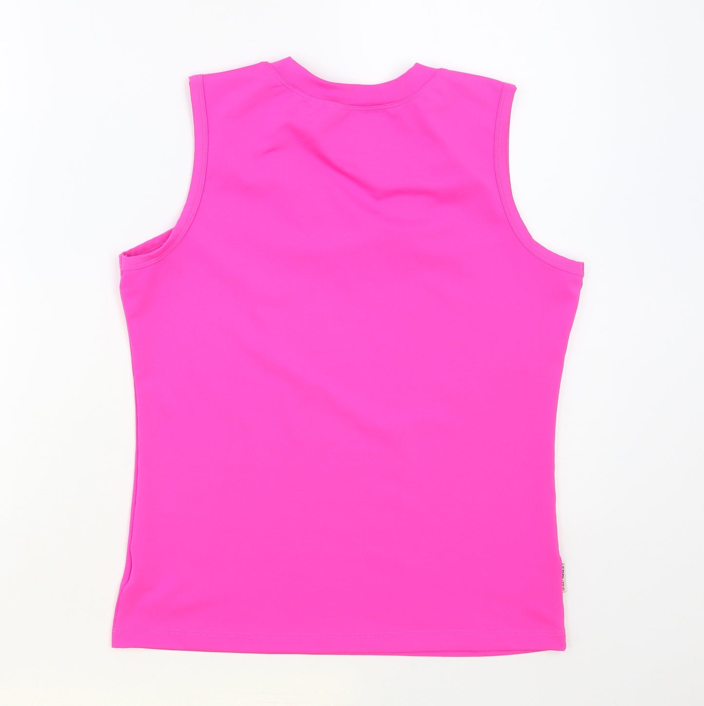 Karakal Womens Pink Polyester Basic Tank Size M V-Neck