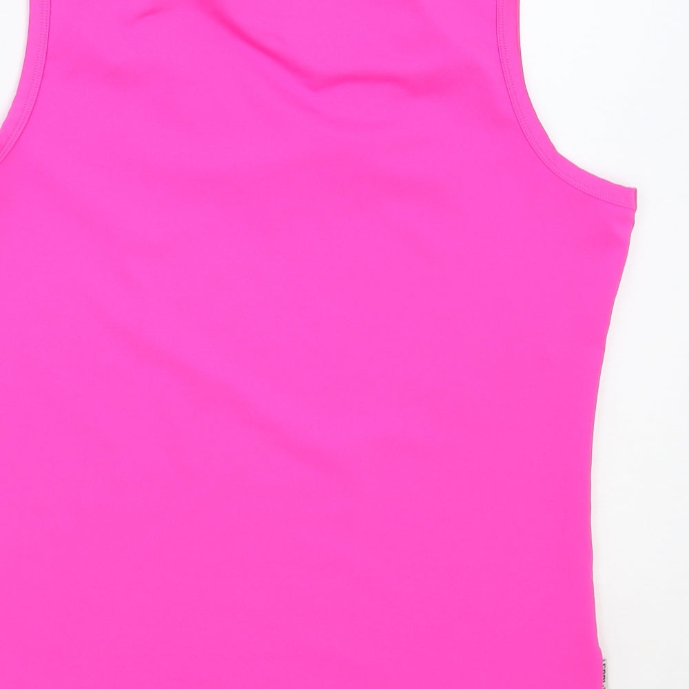 Karakal Womens Pink Polyester Basic Tank Size M V-Neck