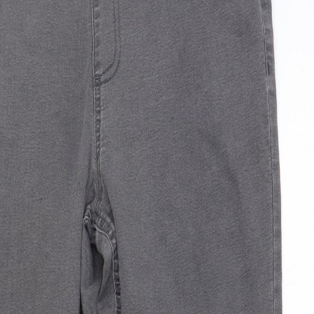 Marks and Spencer Womens Grey Cotton Jegging Jeans Size 12 L28 in Regular