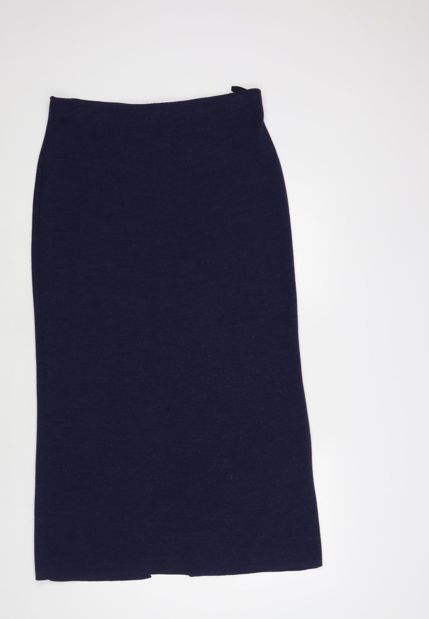 Marks and Spencer Womens Blue Wool Maxi Skirt Size 18