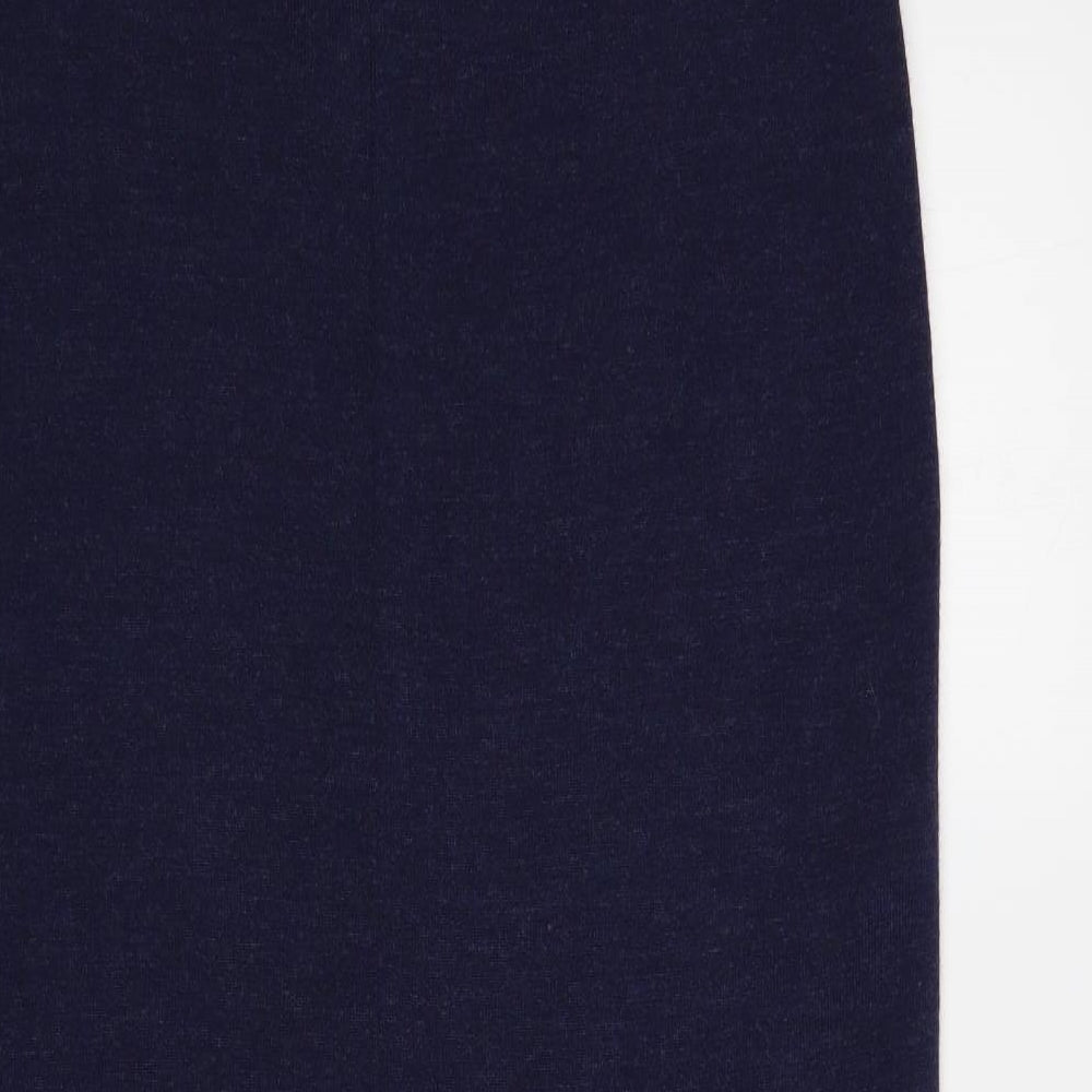 Marks and Spencer Womens Blue Wool Maxi Skirt Size 18