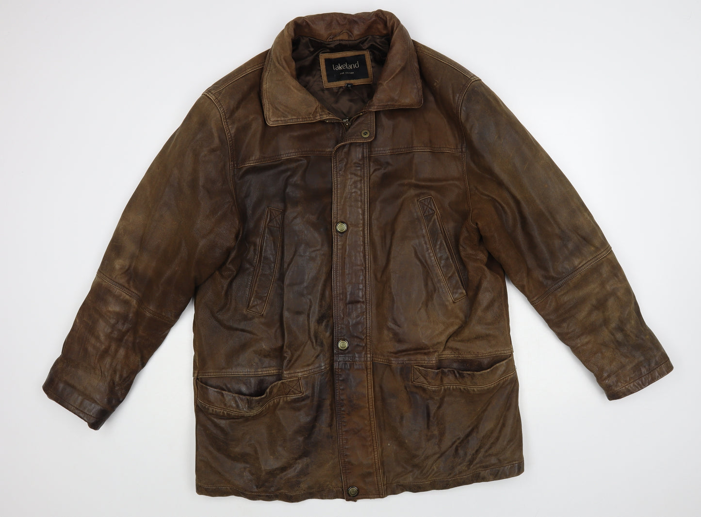 Lakeland Mens Brown Jacket Size L Zip