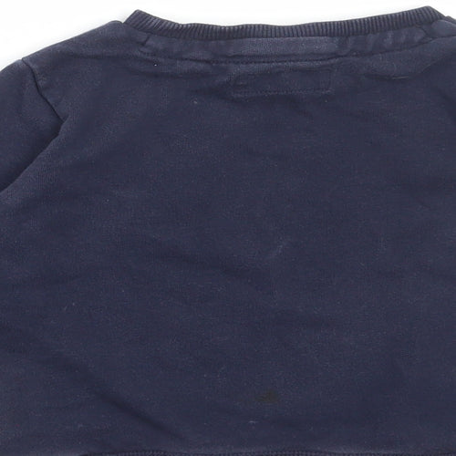 NEXT Boys Blue Striped Cotton Pullover Jumper Size 18-24 Months Pullover - Be Awesome