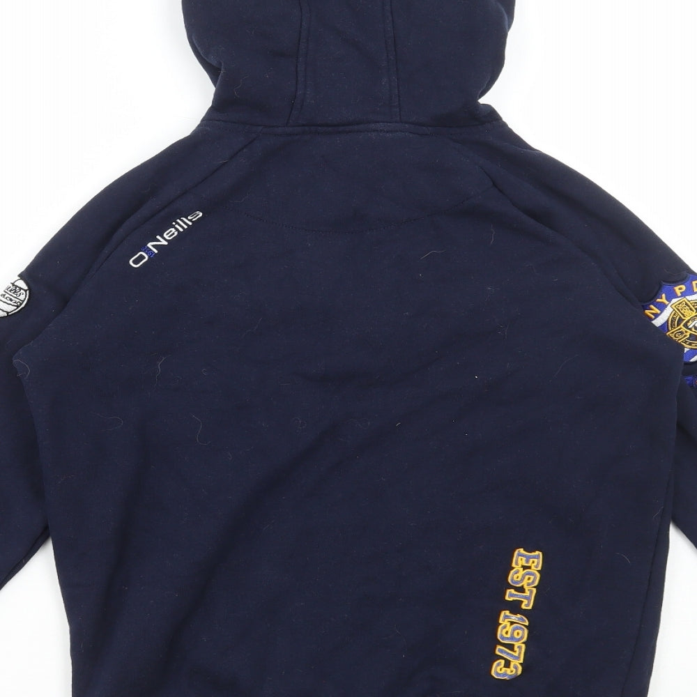 Gaagle Boys Blue Cotton Pullover Hoodie Size 10-11 Years Zip - NYPD