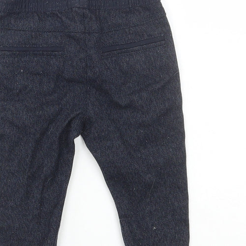 Matalan Boys Blue Polyester Jogger Trousers Size 3-6 Months Drawstring