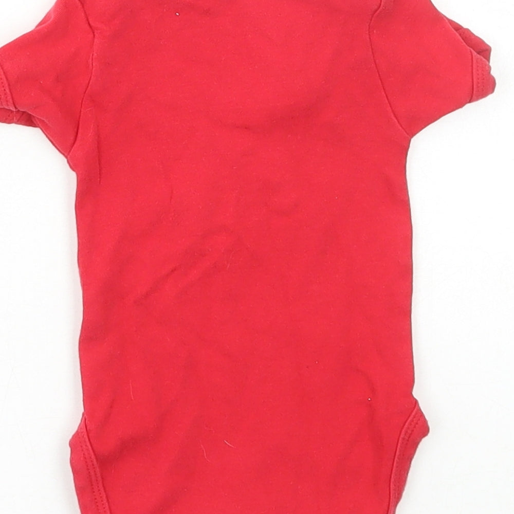 Preworn Baby Red Cotton Bodysuit Outfit/Set Size 0-3 Months Snap - I Love My Grandad