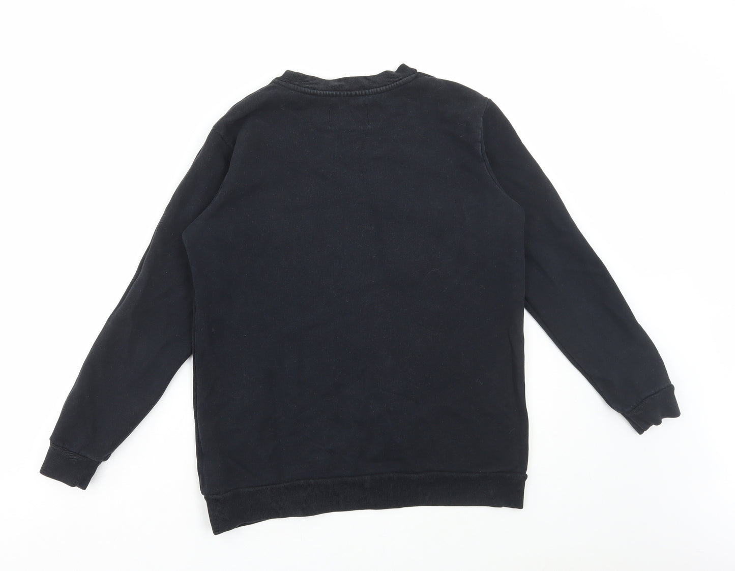 Calvin Klein Womens Black Cotton Pullover Sweatshirt Size XS Pullover