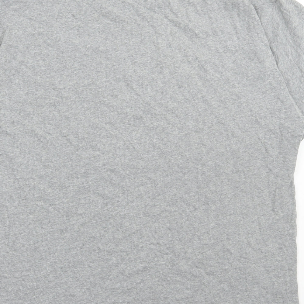 Nike Mens Grey Cotton T-Shirt Size XL Round Neck