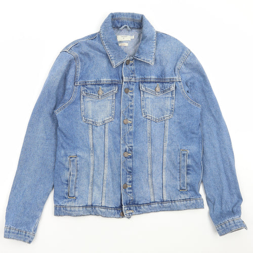 Topman Mens Blue Jacket Size L Button