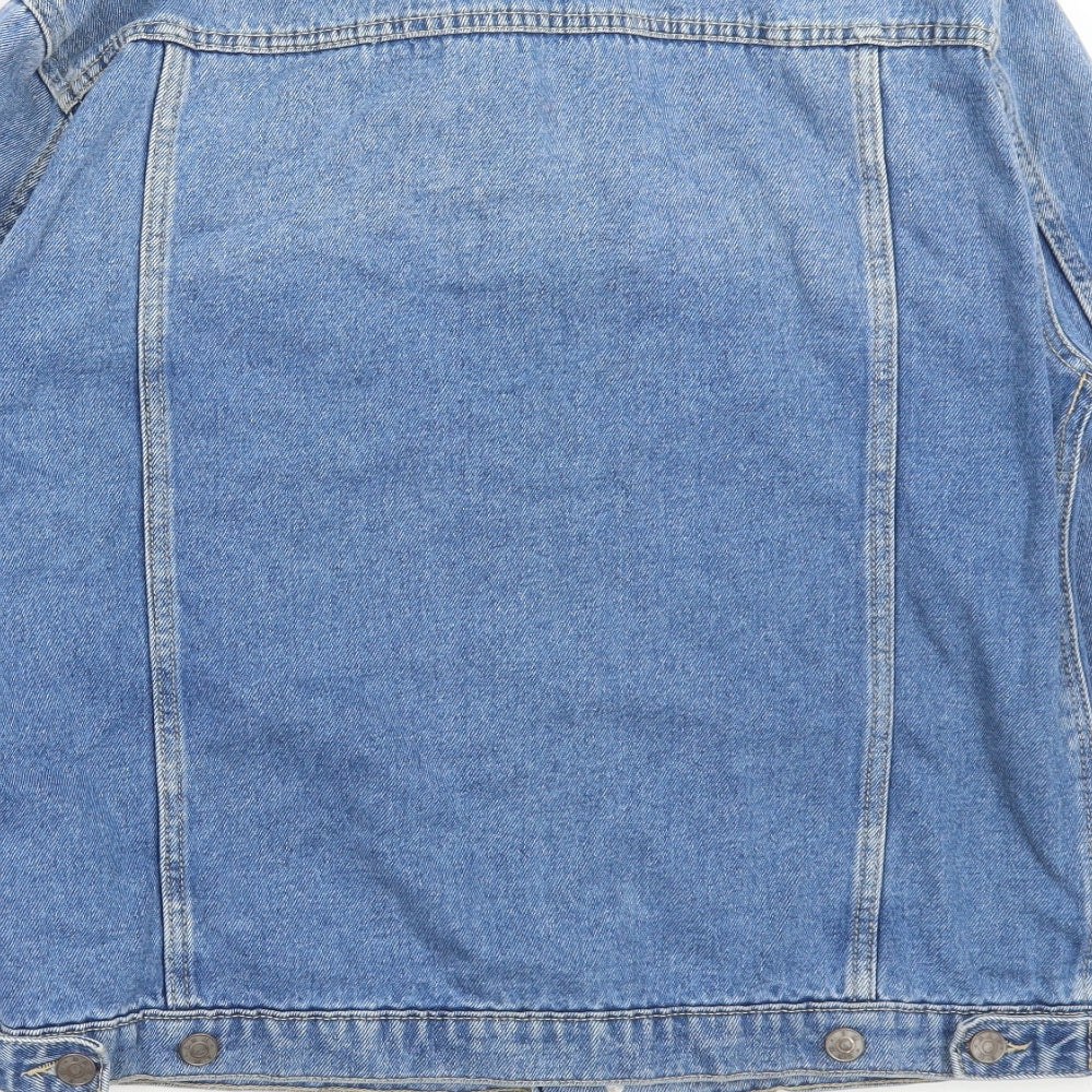 Topman Mens Blue Jacket Size L Button