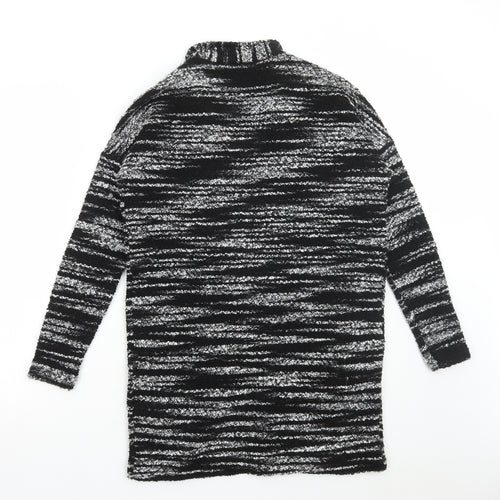 Warehouse Womens Grey V-Neck Acrylic Cardigan Jumper Size 10