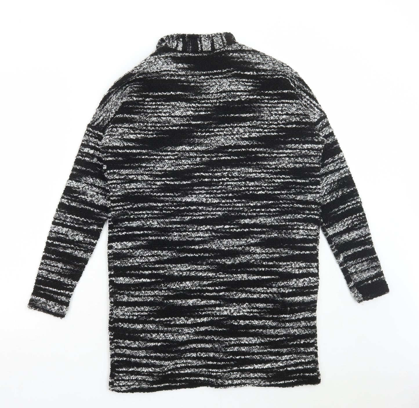 Warehouse Womens Grey V-Neck Acrylic Cardigan Jumper Size 10