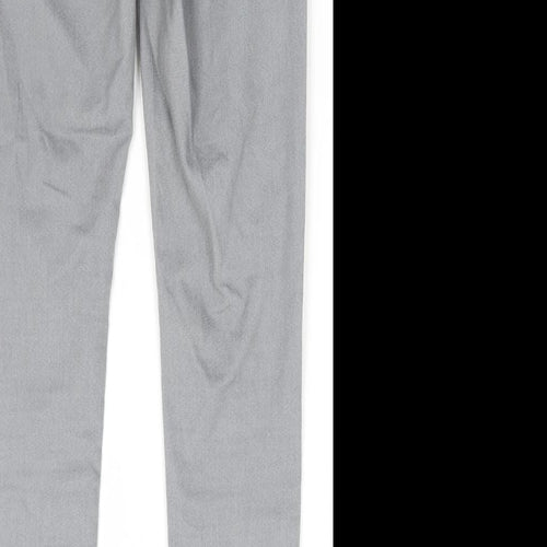 Marks and Spencer Womens Grey Cotton Skinny Jeans Size 10 L28 in Regular Button
