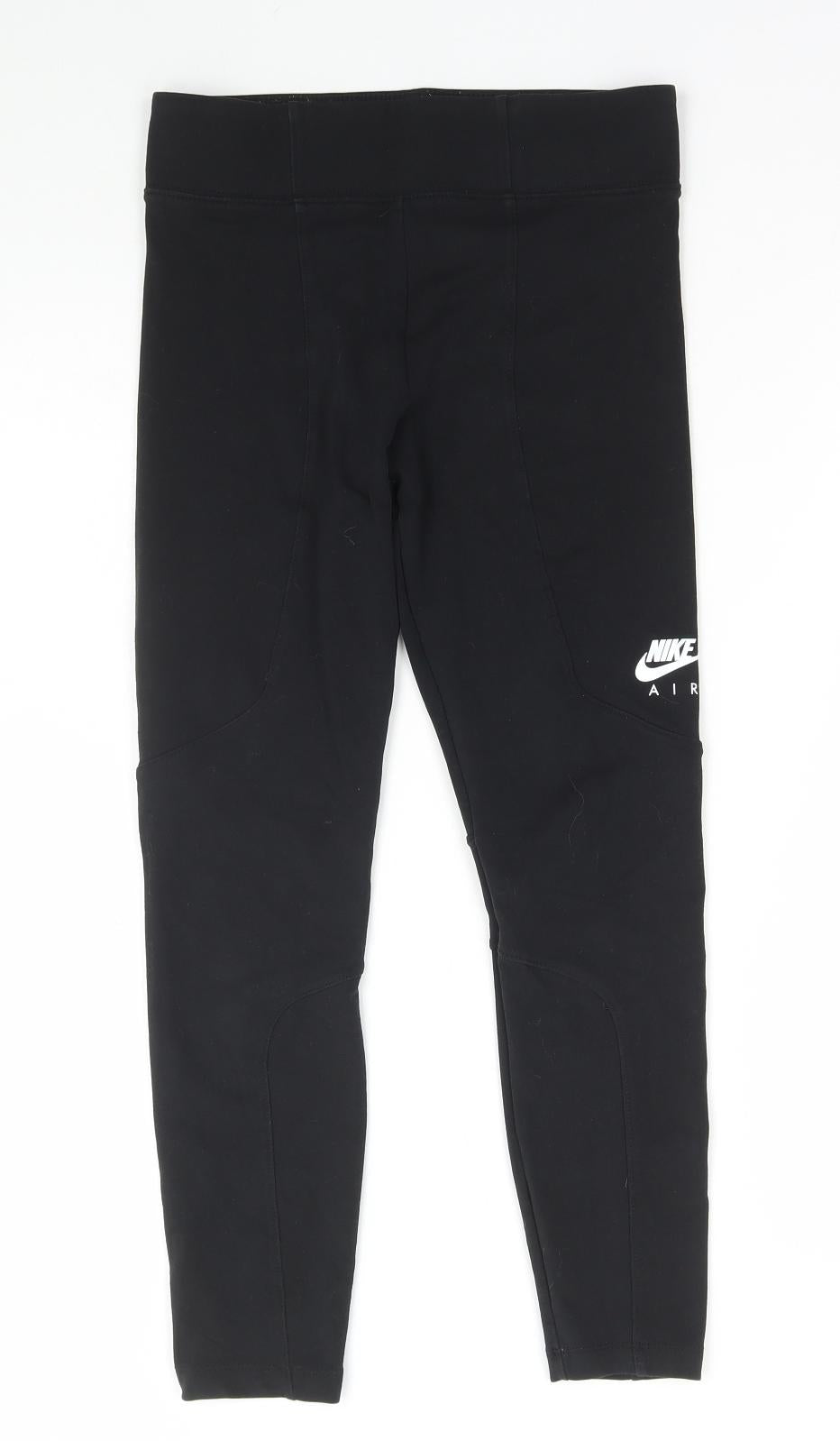 Nike Womens Black Cotton Capri Leggings Size S L25 in