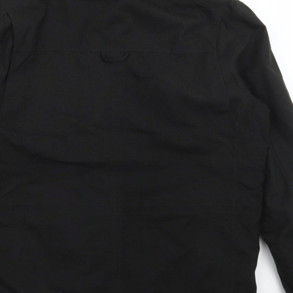 Craghoppers Mens Black Overcoat Coat Size 2XL Zip
