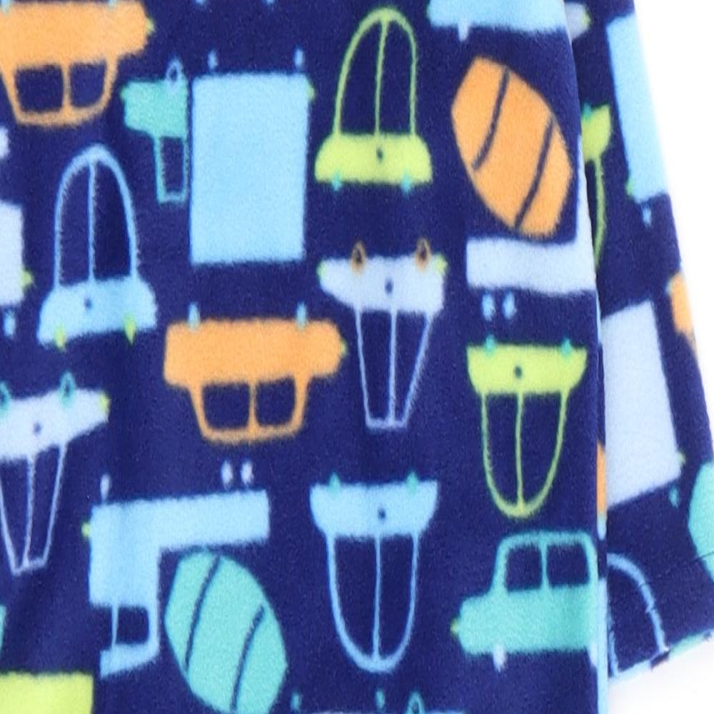Dunnes Stores Boys Multicoloured Geometric Polyester Robe One Piece Size 3-6 Months Zip - Cars
