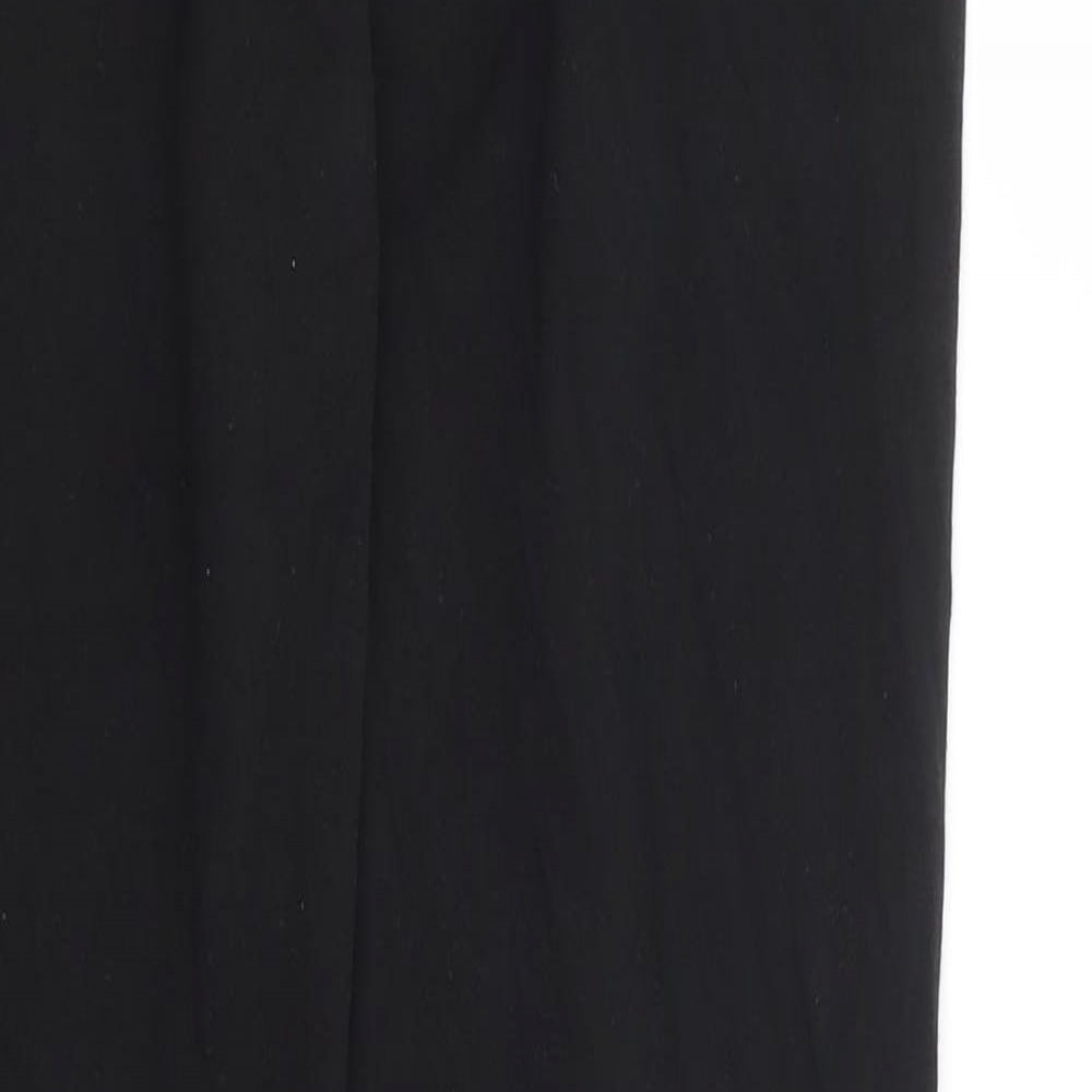 PUMA Womens Black Cotton Compression Leggings Size 10 L27 in Regular