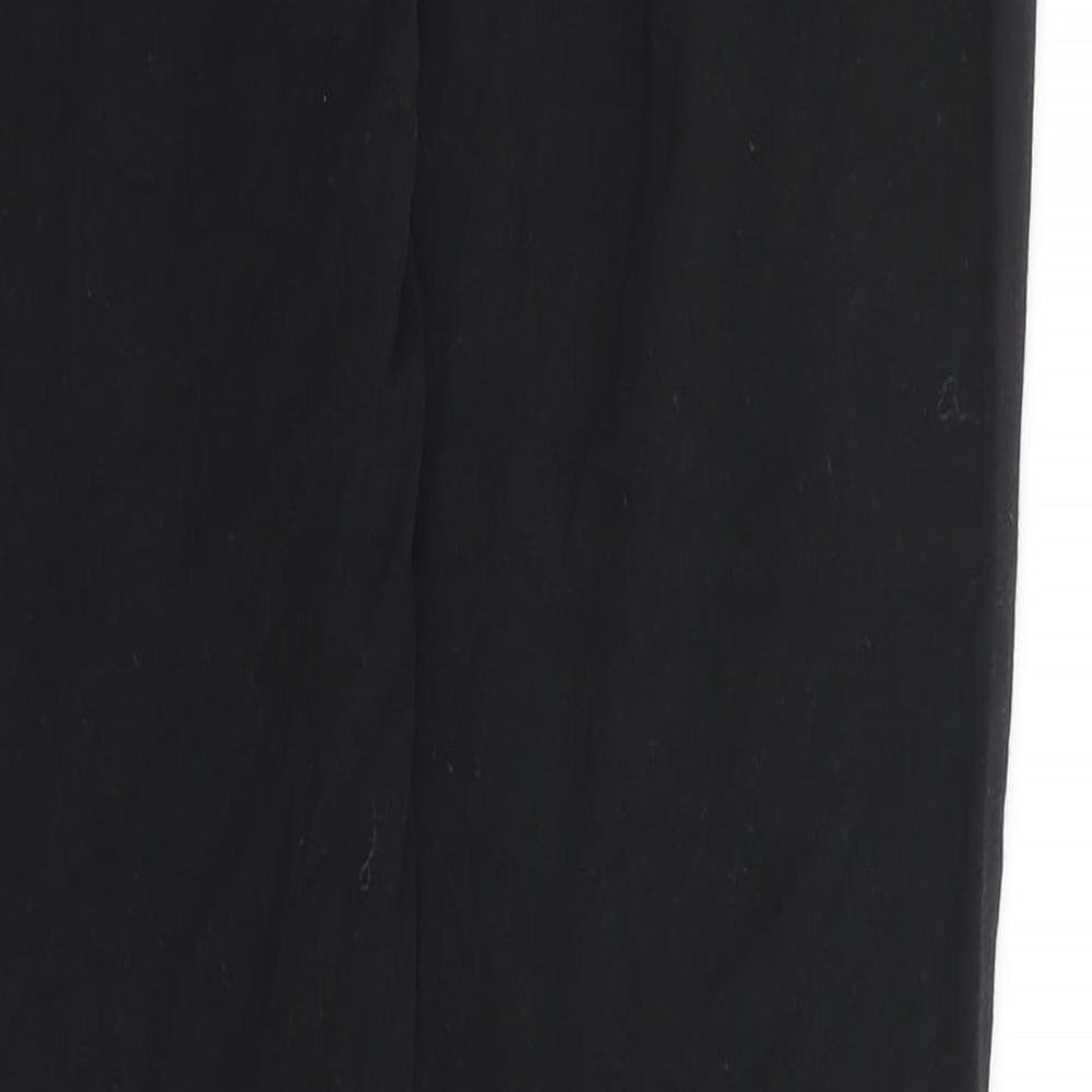 PUMA Womens Black Cotton Compression Leggings Size 10 L27 in Regular