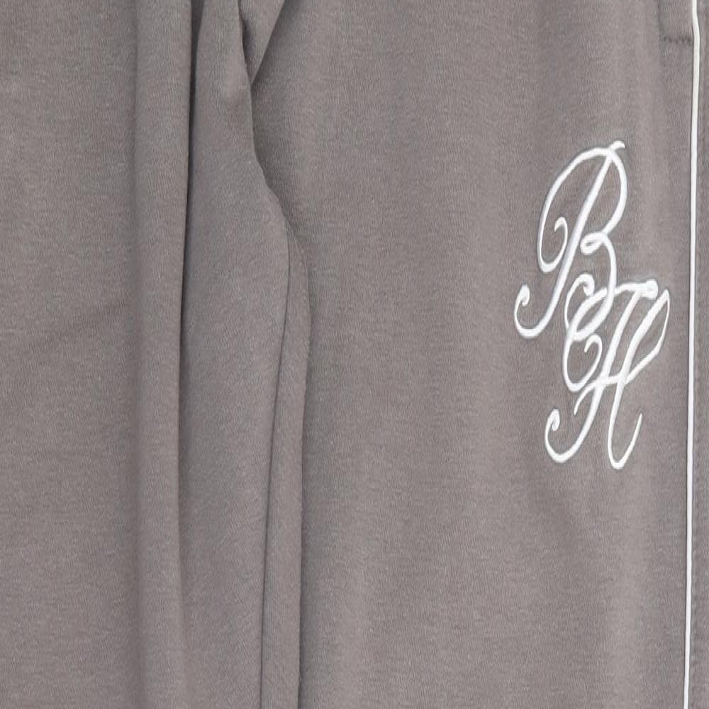 Beck & Hersey Mens Beige Cotton Jogger Trousers Size M L31 in Regular Drawstring