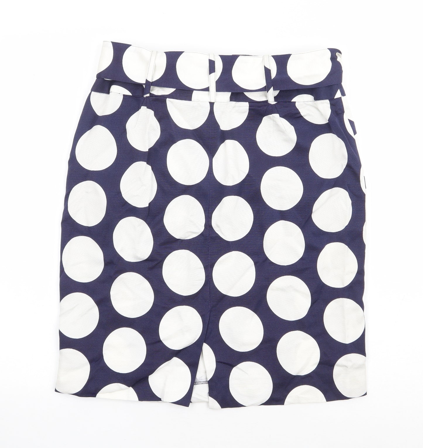 Hobbs Womens Blue Polka Dot Polyester Straight & Pencil Skirt Size 10 Zip