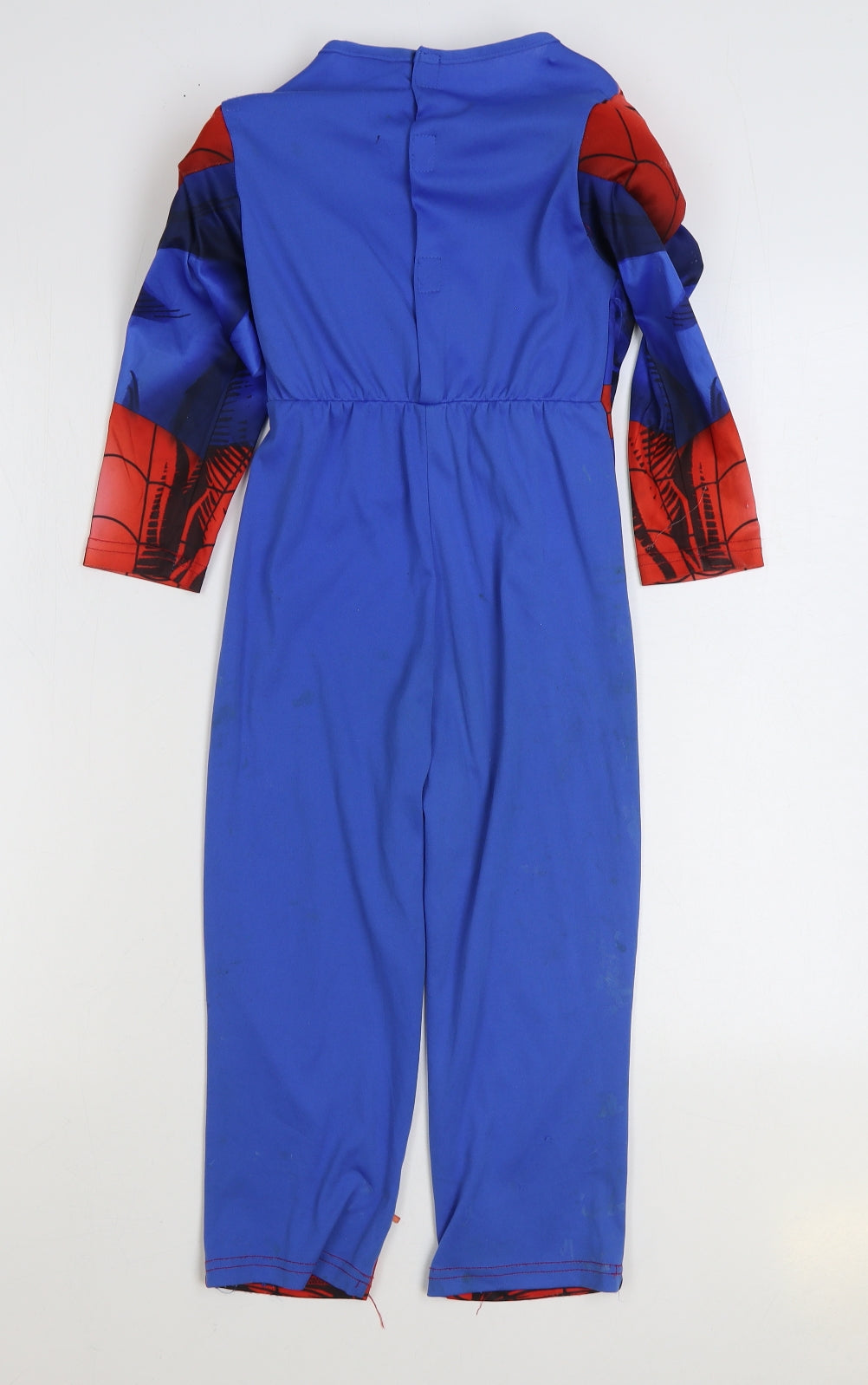 F&F Boys Multicoloured Geometric Polyester One Piece Size 5-6 Years Hook & Loop - Spiderman Costume