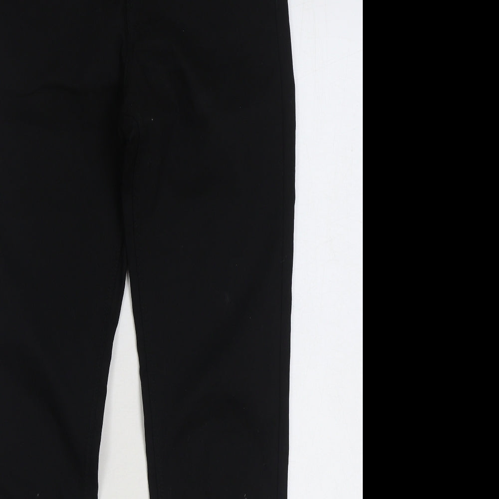 H&M Womens Black Cotton Skinny Jeans Size 12 L30 in Regular Zip