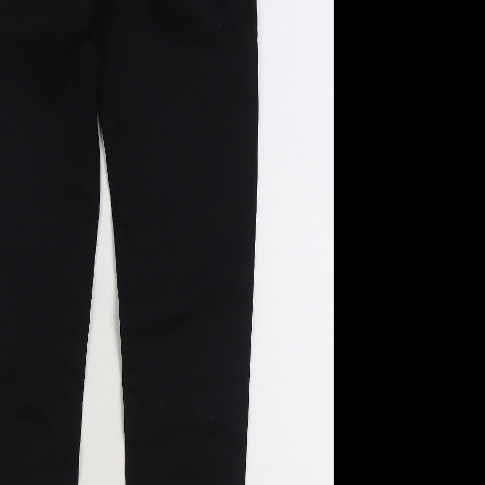 H&M Womens Black Cotton Skinny Jeans Size 12 L30 in Regular Zip